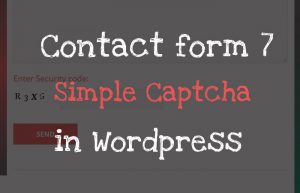 contact form 7 captcha