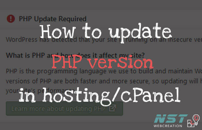 php version update wp