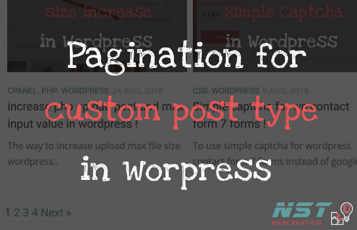 pagination for custom post type wordrpess